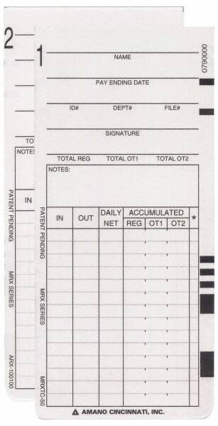Time Cards & Time Clock Accessories MPN:ARX-101150
