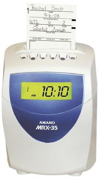 110 VAC, Digital Plastic Automatic Time Clock and Recorder MPN:MRX-35/A140