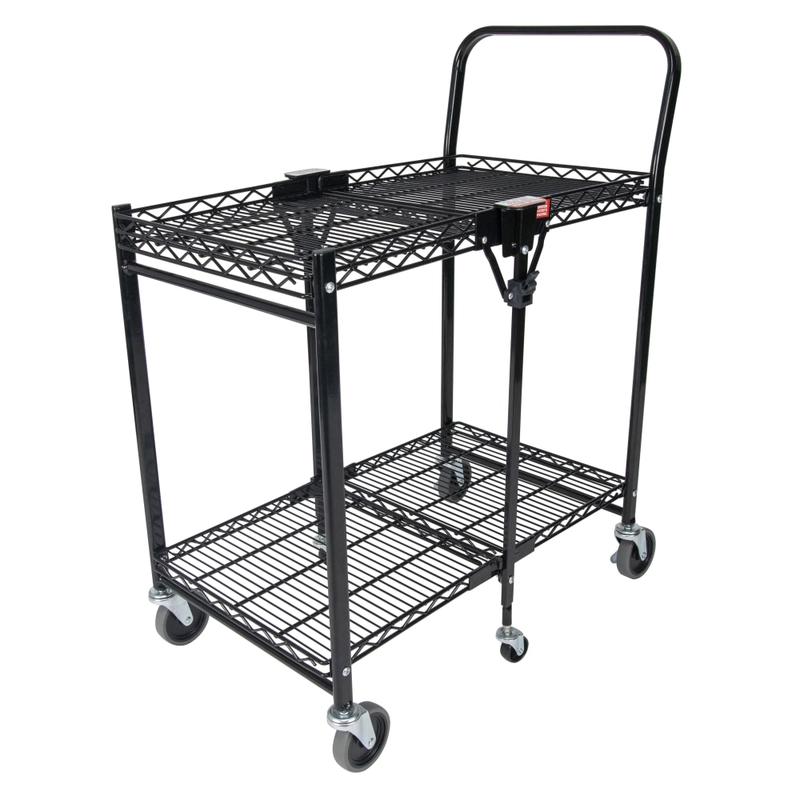 Bostitch Small Stow-Away Folding Cart, 39in x 19-1/2in x 31in, Black MPN:BSAC-SMBLK