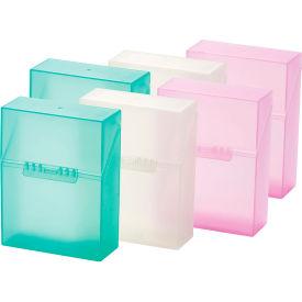 Lockermate® by Bostitch® Crayon Box with Hinged Lid & Snap Closure Multi-Color 6/Pack 24024-6PK