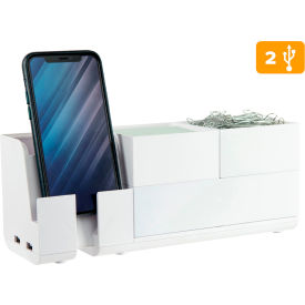 Bostitch Office Konnect™ Stackable Desk Organizer 4-Piece White White KT2-BASEKIT2-WHT