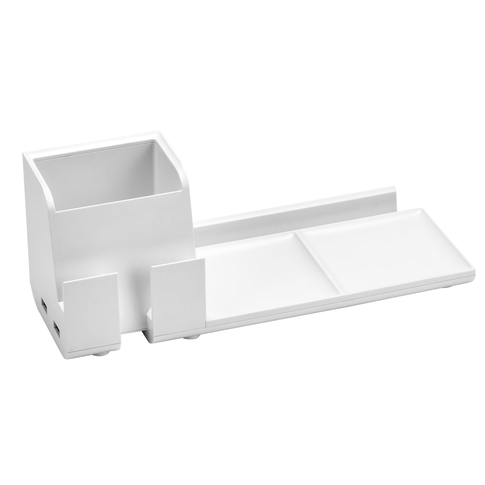 Bostitch Konnect Desk Organizer Power Base, White MPN:KT2-BASEPHONE-WHT