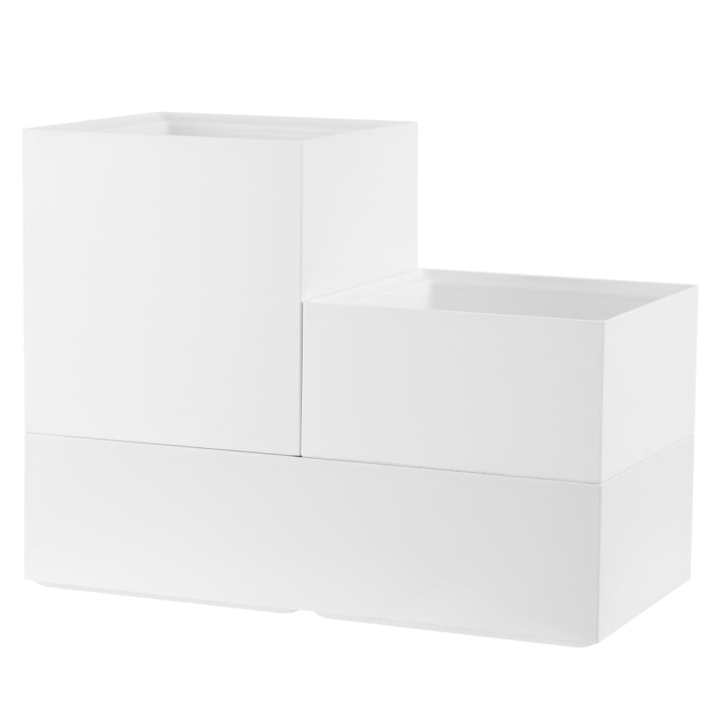 Bostitch Konnect 3-Piece Stackable Storage Cup Set, White MPN:KT2-CUPKIT-WHT
