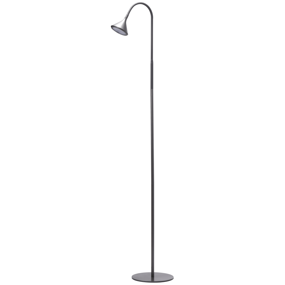 BLACK+DECKER LED Minimalist Floor Lamp, 58inH, Gray MPN:VLED1812F-GRAY-BD