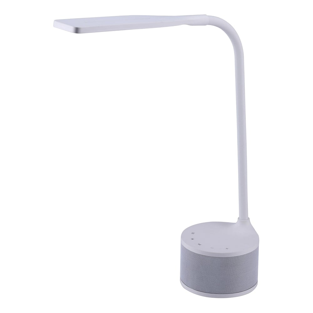 Bostitch LED Desk Lamp With Bluetooth Speaker, 14-9/16inH, White MPN:VLED1817WHITE-BOS