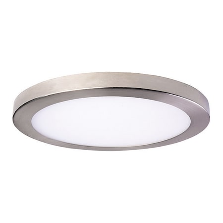 LED, Platter Round Light, 15 x 1 Nickel MPN:LED-SM15DL-NKL