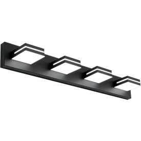 Amax® LED Square Vanity Light 30W Metal Black 3CCT-VL4BLK