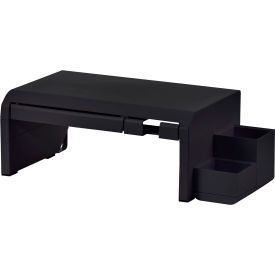 Bostitch® Konnect™ Adjustable Monitor Riser with Drawer & Cell Phone Stand Black KT2-STANDX-BLK