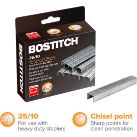 Bostitch 25/10 Premium Heavy Duty Staples 3/8