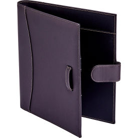 Lockermate® by Bostitch® Executive Faux Leather Portfolio Folder Brown 92876