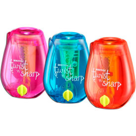 Bostitch® Office Twist-n-Sharp™ Handheld Pencil Sharpener Multi-Color 3/Pack PS1-ADJ-3PK