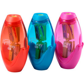 Bostitch® Office Twist-n-Sharp™ 2-Hole Handheld Pencil Sharpener Multi-Color 3/Pack PS2-ASST-3PK