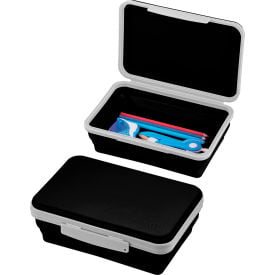 Lockermate® by Bostitch® Flexi Storage Box with Lid Collapsible Design Black 23136