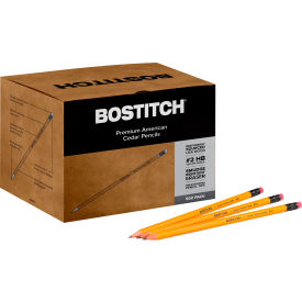 Bostitch® Office Premium American Cedar Wood Pencil #2 Pencils Grade Yellow Barrel 500/Pack BACP500Y