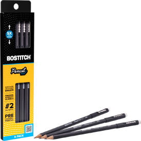 Bostitch® Office Pencil Plus Retractable #2 Pencils Grade Black Barrel 6/Pack PPLUS6-BLK