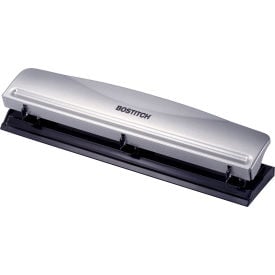 Bostitch® Office Premium 3-Hole Punch 12 Sheet Capacity Silver HP12