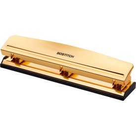 Bostitch® Office Premium 3-Hole Punch 12 Sheet Capacity Gold HP12-GOLD