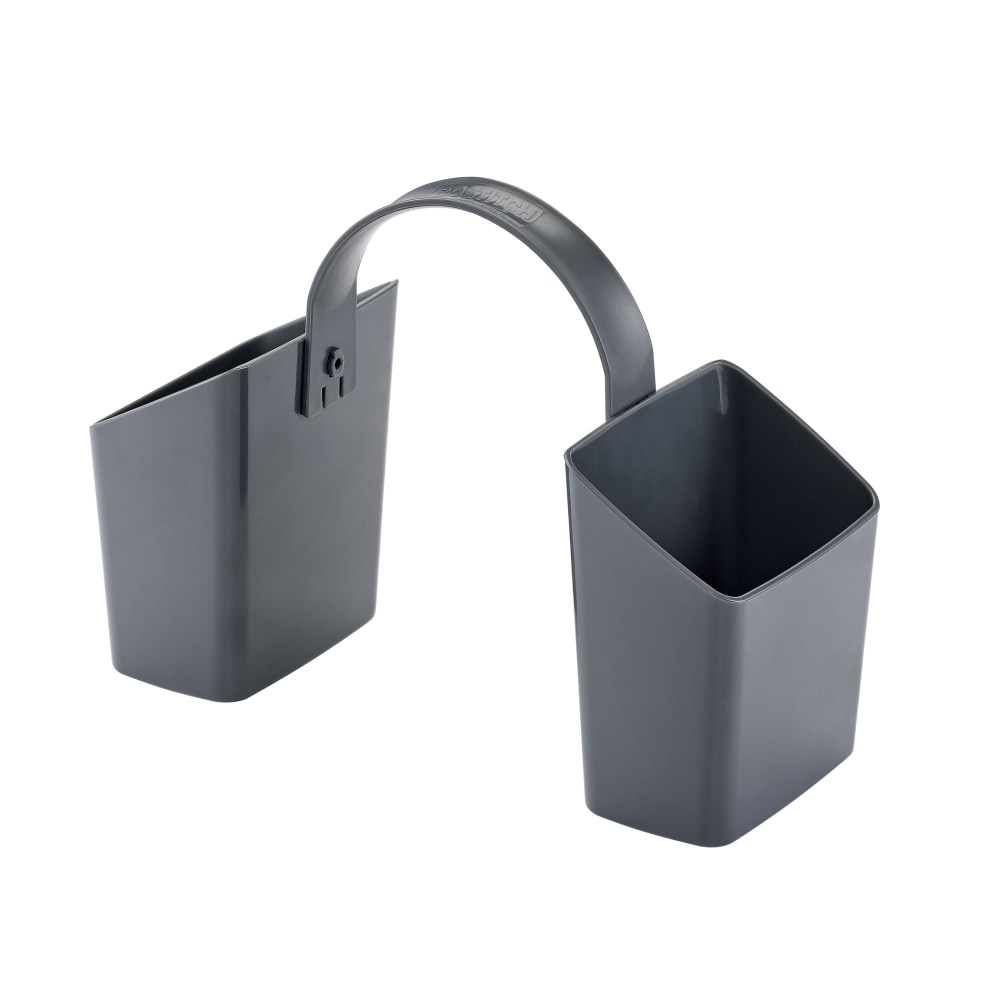Bostitch Antimicrobial Classroom Pencil Caddy With Handle, 4-3/4inH x 7inW x 2-1/2inD, Gray MPN:BOSPENCADGRAY