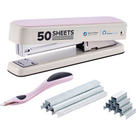 Bostitch® Titan Heavy Duty Metal Stapler 50 Sheet Capacity White/Purple B615-WHP-VP