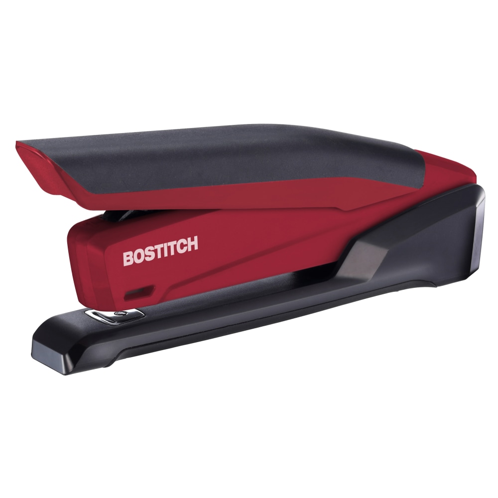 PaperPro InPower Spring-Powered Desktop Stapler With Antimicrobial Protection, 20-Sheet Capacity, Red MPN:1124
