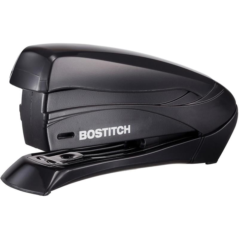 Bostitch Inspire Spring-Powered Compact Stapler, 15 Sheet Capacity, Black MPN:1493