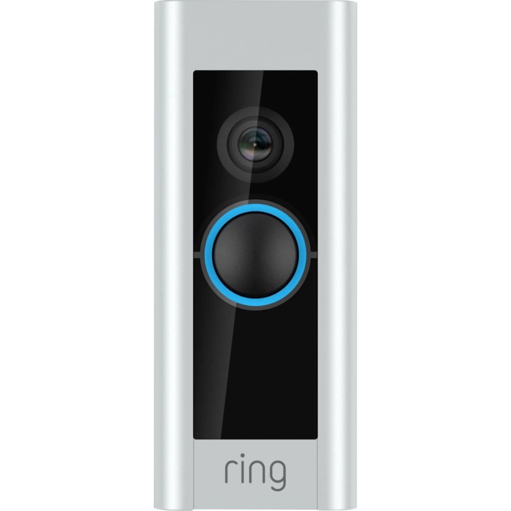 Ring Video Doorbell Pro, 4.5in x 1.85inW x 0.8inD, Satin Nickel MPN:B08M125RNW