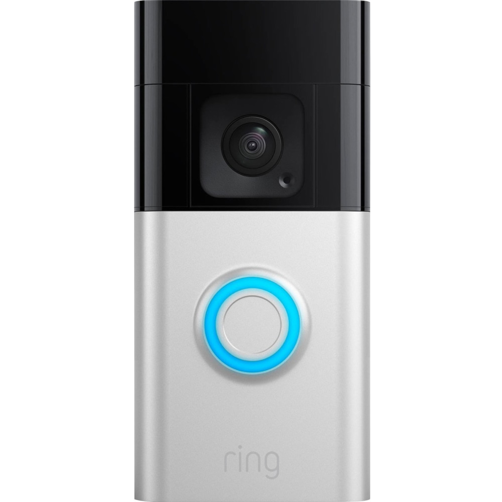Ring Battery Doorbell Plus Video Doorbell, 5.1inH x 1.1inW x 2.4inD, Satin Nickel MPN:B09WZBPX7K