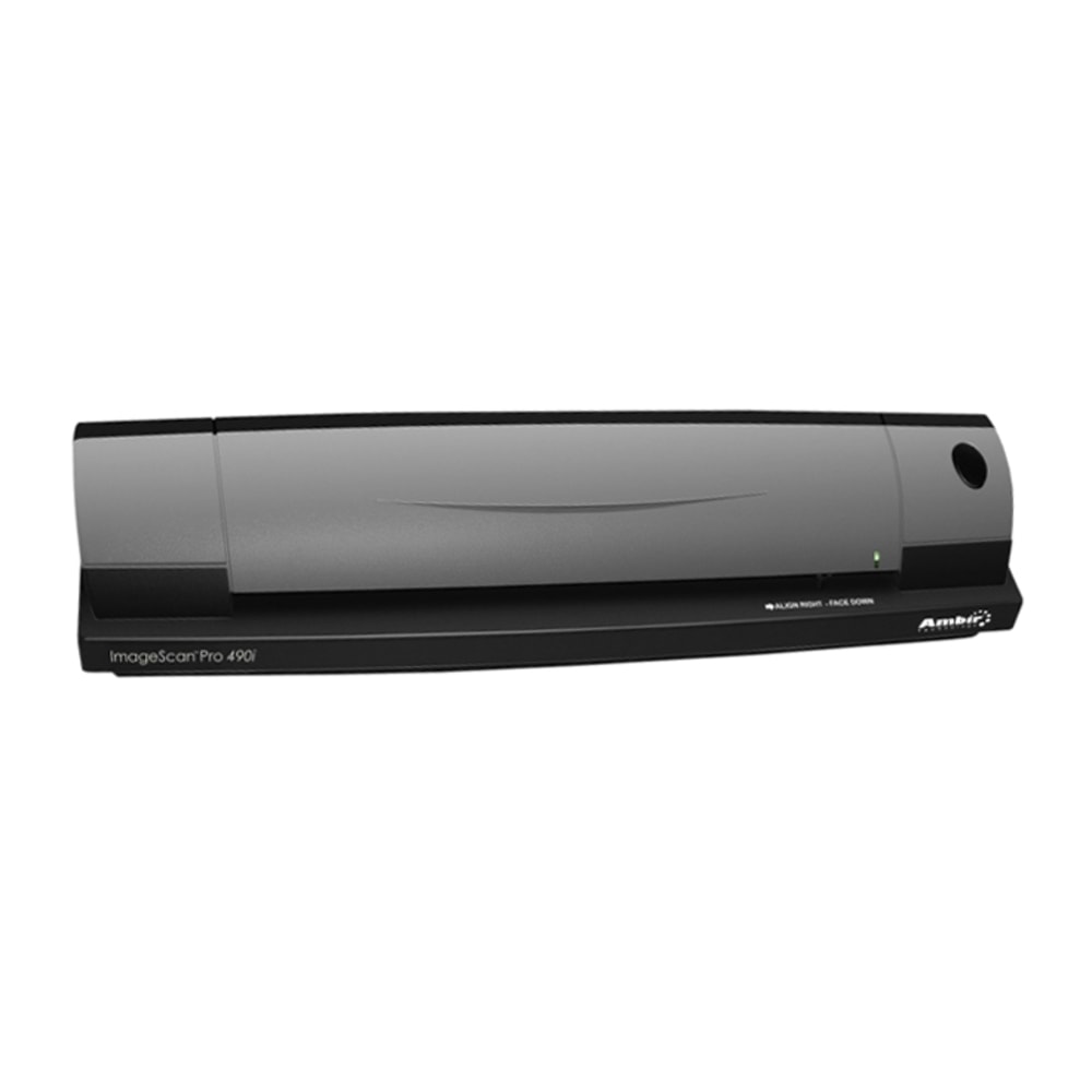 Ambir ImageScan Pro 490i - Sheetfed scanner - CMOS / CIS - - 600 dpi - USB 2.0 MPN:DS490-PRO