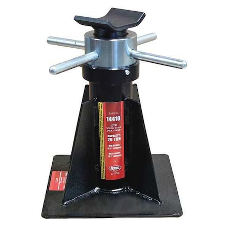 20 Tons Jack Stand 26 5/8 in Max. Lifting H., 16.5