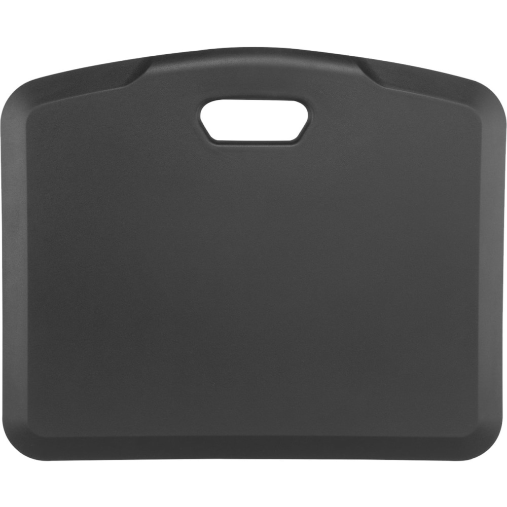 Amer Mounts Anti-Fatigue Portable Standing Mat - Floor - 22in x 18inx 0.750in Thickness - Rectangular - Polyurethane Foam, Rubberized, Gel - Black MPN:EZMAT2218