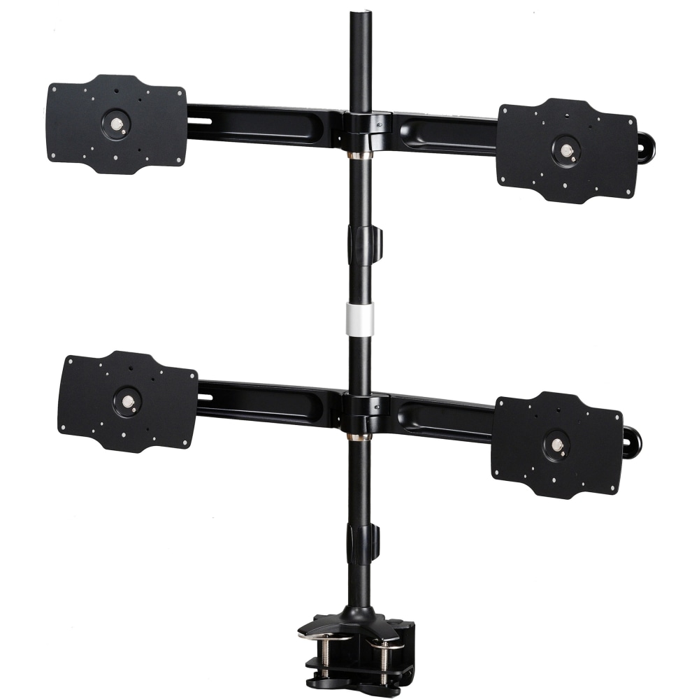 Amer Mounts Quad Monitor Clamp mount Supports Flat Panel Size up to 32in AMR4C32 MPN:AMR4C32