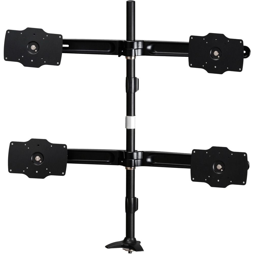 Amer Mounts Grommet Based Quad Monitor Mount for four 24in-32in LCD/LED Flat Panel Screens - AMR4P32 MPN:AMR4P32