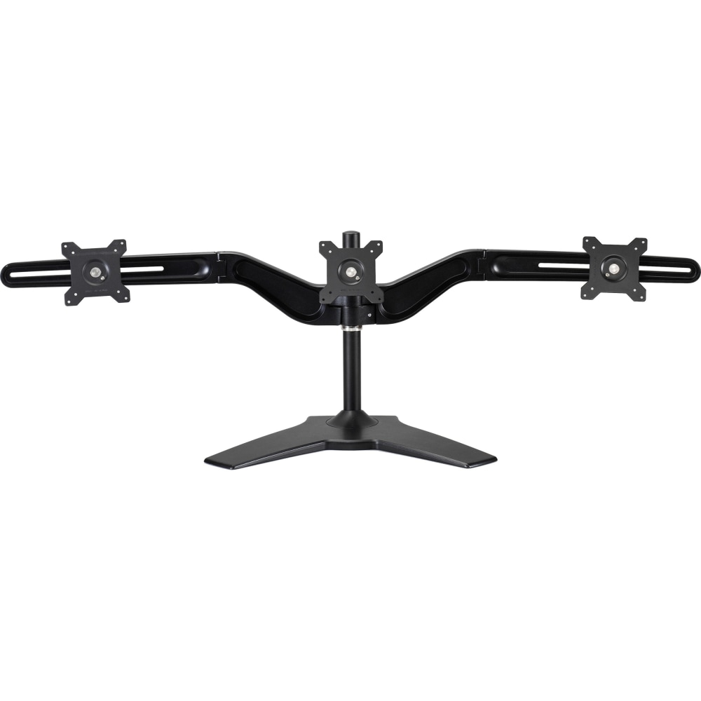 Amer Mounts Stand Based Triple Monitor Mount for three 15in-24in LCD/LED Flat Panel Screens - AMR3S MPN:AMR3S