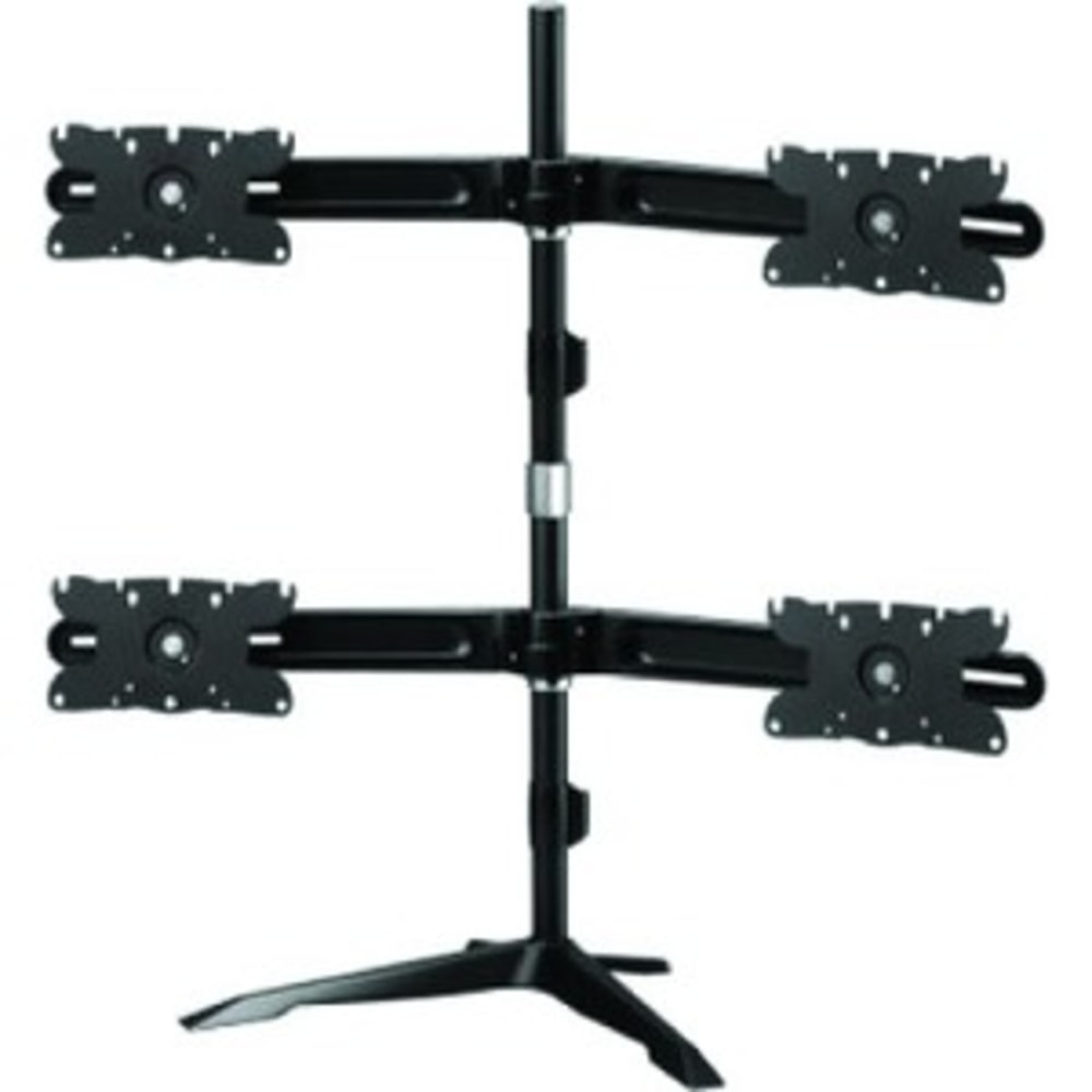 Amer Mounts Quad Monitor Stand Mount Supports Flat Panel Size up to 32in AMR4S32 MPN:AMR4S32