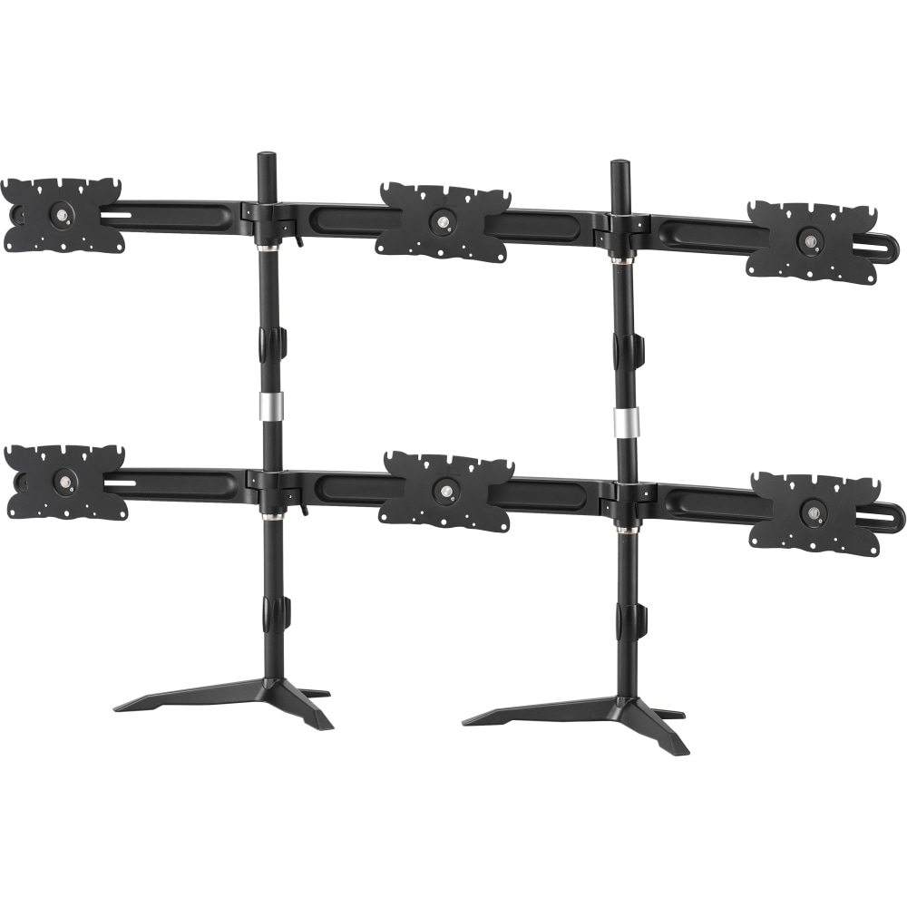 Amer Mounts Hex Monitor Stand Supports Flat Panel Sizes 26in to 32in AMR6S32 - Hex Monitor Ultra Slim Stand Based Desk Mount MPN:AMR6S32