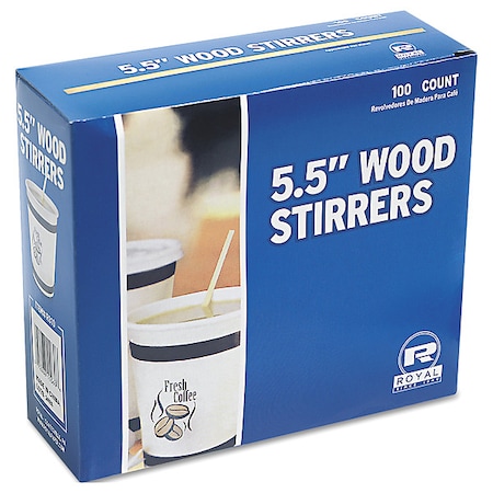 Coffe Stirrers, Wood 5.5
