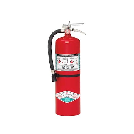 Fire Extinguisher, 11 lb Capacity, Class ABC, UL Rating1A:10B:C, Halotron 9 sec, Discharge Time: MPN:397