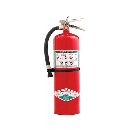 Fire Extinguisher, 15.5 lb Capacity, Class ABC, UL Rating2A:10B:C, Halotron 14 sec, Discharge Time: MPN:398