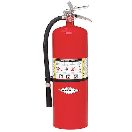 Fire Extinguisher, 20 lb Capacity, Class ABC, UL Rating10A:120B:C, Monoammonium Phosphate MPN:423