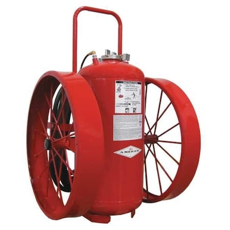 Wheeled Fire Extinguisher, 300 lb Capacity, Class ABC, UL Rating40A:320B:C, Monoammonium Phosphate MPN:491