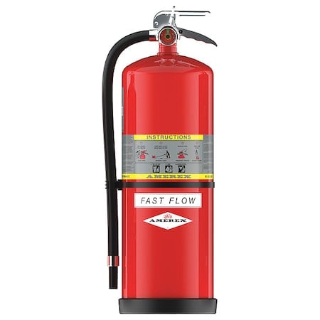Fire Extinguisher, 30 lb Capacity, Class ABC, UL Rating4A:40B:C, Monoammonium Phosphate MPN:792