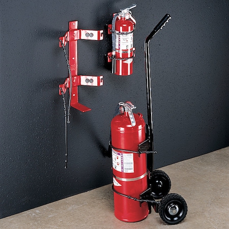Fire Extinguisher Mounting Bracket, Steel, For 13 lb Tank Weight, Dry Chemical Extinguisher Type MPN:862