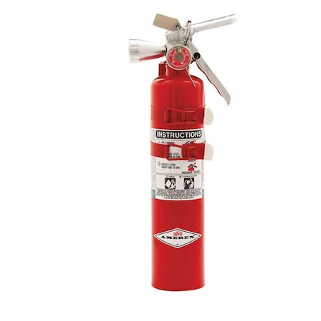 Fire Extinguisher, 2.5 lb Capacity, Class BC, UL Rating2B:C, Halotron 9 sec, Discharge Time: MPN:B385TS