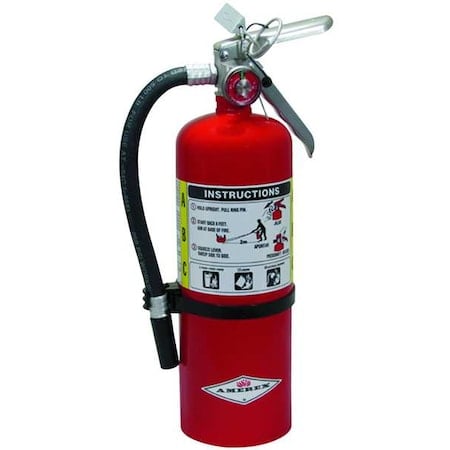 Fire Extinguisher, Class ABC, 3A:40B:C, Dry Chemical, 5 lb Capacity, 18 ft Range MPN:B402