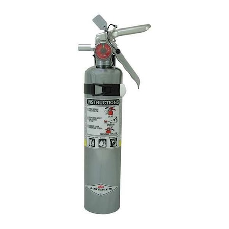 Fire Extinguisher, 2.5 lb Capacity, Class ABC, UL Rating1A:10B:C, Monoammonium Phosphate MPN:B417TC