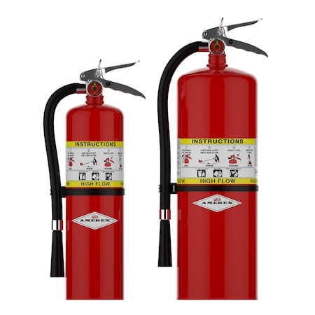 Fire Extinguisher, 5 lb Capacity, Class ABC, UL Rating2A:10B:C, Monoammonium Phosphate MPN:B500T