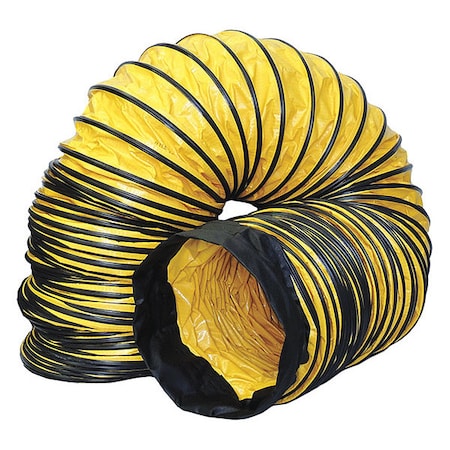 Ventilation Duct, 20 in x 25 ft, Blk/Ylw MPN:AM-DS2025