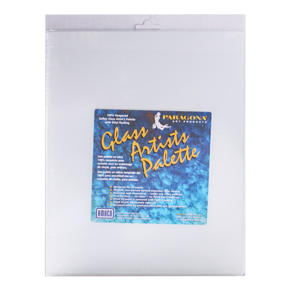 Amaco Glass Artists Palette, Rectangular, 11in x 14in x 1/8in, White MPN:50034B