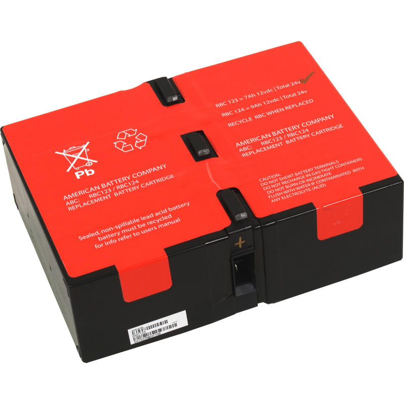 ABC RBC124 - UPS battery (equivalent to: APC RBC124) - 2x battery - lead acid - 9 Ah - - RBC124 MPN:RBC124
