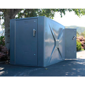 American Bicycle Bike Storage Locker W/Padlock 2 Bike Cap. 40